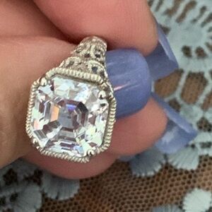 Elegant Sterling Silver Women's CZ Ring